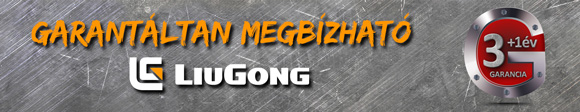 LiuGong 3+1 év garancia LiuGong 3+1 év garancia