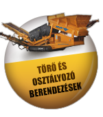 Törő, osztályozó gép